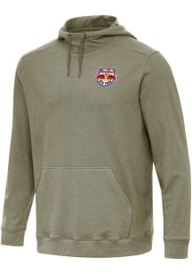 Antigua New York Red Bulls Mens Olive Cloud Long Sleeve Hoodie