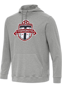 Antigua Toronto FC Mens Grey Full Front Cloud Long Sleeve Hoodie