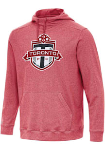 Antigua Toronto FC Mens Red Full Front Cloud Long Sleeve Hoodie