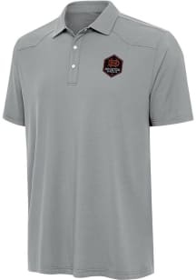 Antigua Houston Dynamo Mens Grey Western Short Sleeve Polo