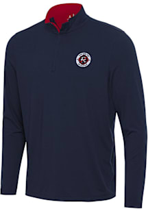 Antigua New England Revolution Mens  Content Long Sleeve Qtr Zip Pullover