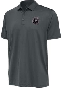 Antigua Inter Miami CF Grey Ellipse Big and Tall Polo