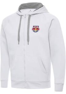 Antigua New York Red Bulls Mens White Victory Big and Tall Light Weight Jacket