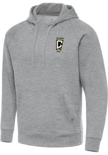 Antigua Columbus Crew Mens Grey Victory Big and Tall Hooded Sweatshirt