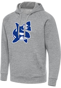 Antigua Seattle Sounders FC Mens Grey Full Front Alternate Victory Big and Tall Hooded Sweatshirt