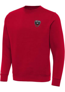 Antigua DC United Mens Red Victory Big and Tall Crew Sweatshirt