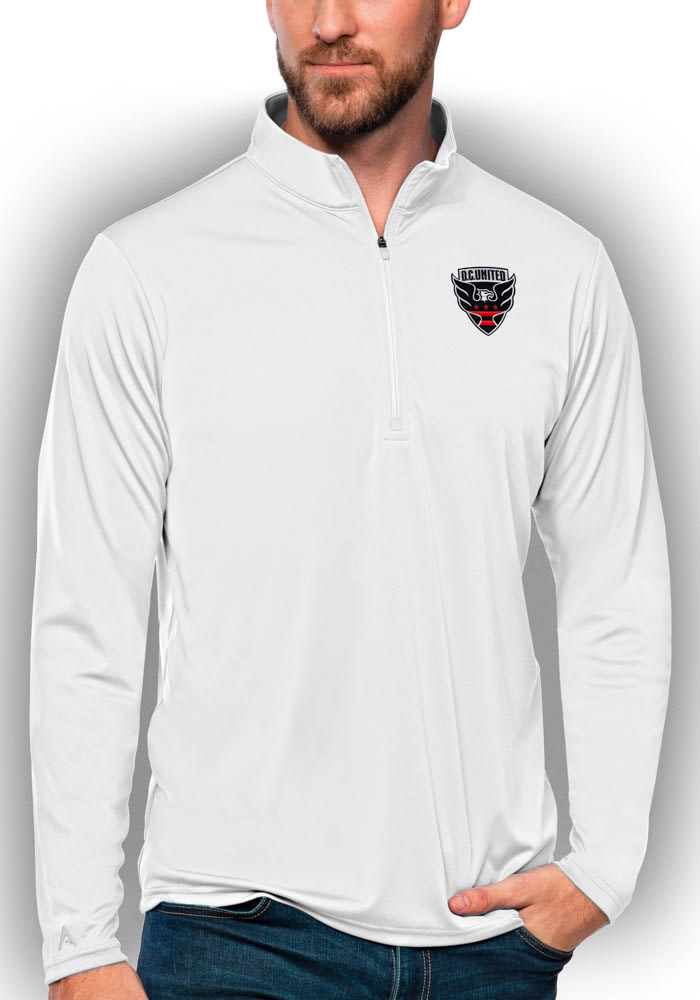 Antigua DC United Mens White Tribute Pullover Jackets