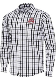 Antigua Toronto FC Mens Black Tending Long Sleeve Dress Shirt