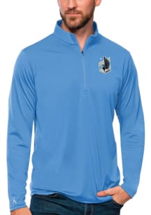 Antigua Minnesota United FC Mens Blue Tribute Long Sleeve 1/4 Zip Pullover