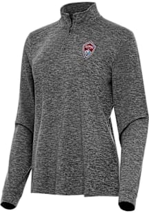 Antigua Colorado Rapids Womens Black Mentor Qtr Zip Pullover