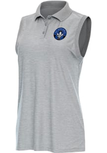 Antigua Montreal Impact Womens Grey Recap Polo Shirt