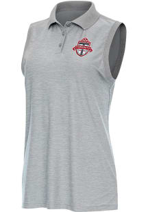 Antigua Toronto FC Womens Grey Recap Polo Shirt