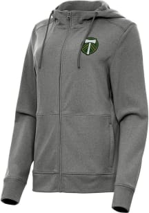 Antigua Portland Timbers Womens Black Seeker Light Weight Jacket