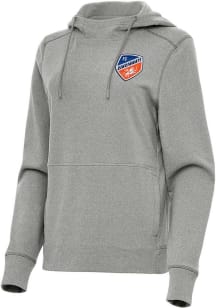 Antigua FC Cincinnati Womens Grey Justice Hooded Sweatshirt