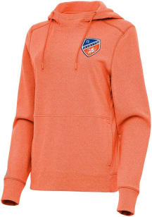 Antigua FC Cincinnati Womens Orange Justice Hooded Sweatshirt