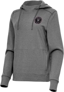 Antigua Inter Miami CF Womens Black Justice Hooded Sweatshirt