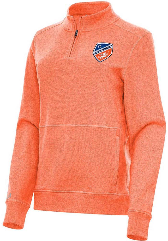 Antigua FC Cincinnati Womens Crush 1/4 Zip Pullover