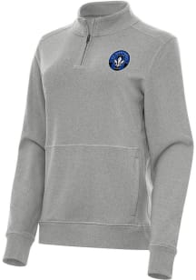 Antigua Montreal Impact Womens Grey Crush Qtr Zip