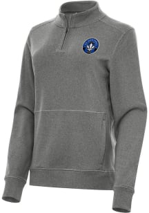 Antigua Montreal Impact Womens Black Crush Qtr Zip