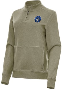 Antigua Montreal Impact Womens Olive Crush Qtr Zip