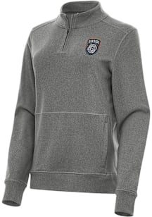 Antigua San Diego FC Womens Black Crush Qtr Zip