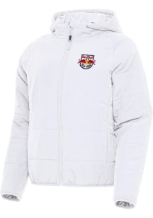 Antigua New York Red Bulls Womens White Universe Filled Jacket