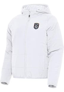 Antigua San Diego FC Womens White Universe Filled Jacket