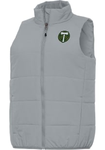 Antigua Portland Timbers Womens Grey Experience Vest