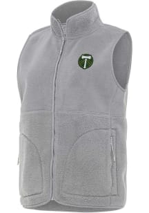 Antigua Portland Timbers Womens Grey Nostalgic Vest