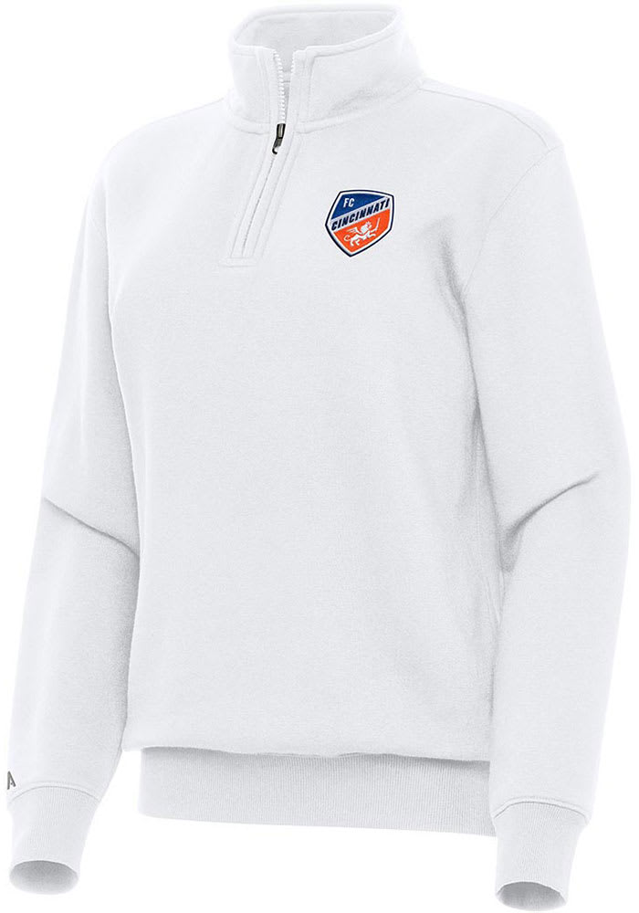 Antigua FC Cincinnati Womens Victory 1/4 Zip Pullover