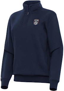 Antigua San Diego FC Womens Navy Blue Victory Qtr Zip