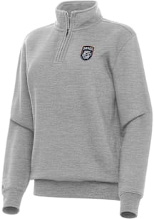 Antigua San Diego FC Womens Grey Victory Qtr Zip