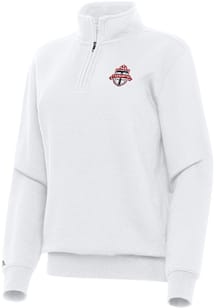 Antigua Toronto FC Womens White Victory Qtr Zip