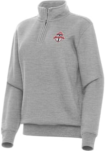 Antigua Toronto FC Womens Grey Victory Qtr Zip