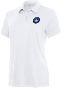 Antigua Montreal Impact Womens White Reprocess Recycled Short Sleeve Polo Shirt