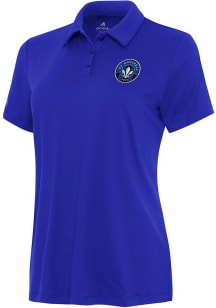 Antigua Montreal Impact Womens Blue Reprocess Recycled Short Sleeve Polo Shirt