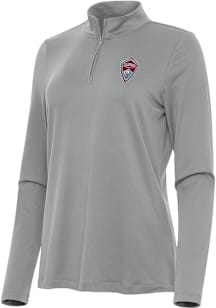 Antigua Colorado Rapids Womens Grey Reprocess Recycled Qtr Zip