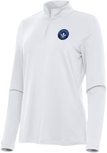 Antigua Montreal Impact Womens White Reprocess Recycled Qtr Zip