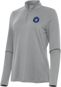 Antigua Montreal Impact Womens Grey Reprocess Recycled Qtr Zip