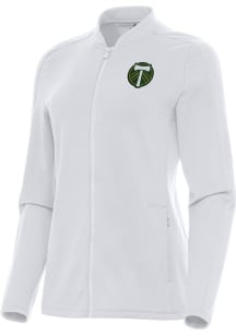 Antigua Portland Timbers Womens White Continual Light Weight Jacket