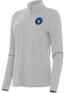 Antigua Montreal Impact Womens Grey Bright Qtr Zip