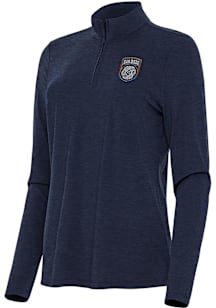 Antigua San Diego FC Womens Navy Blue Bright Qtr Zip