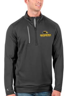 Antigua Southern Mississippi Golden Eagles Mens Grey Generation Long Sleeve 1/4 Zip Pullover