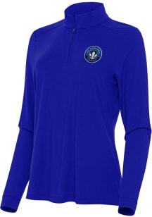 Antigua Montreal Impact Womens Blue Intent Qtr Zip