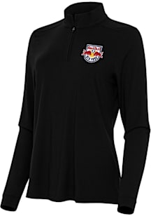 Antigua New York Red Bulls Womens Black Intent Qtr Zip