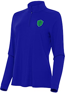 Antigua Seattle Sounders FC Womens Blue Intent Qtr Zip
