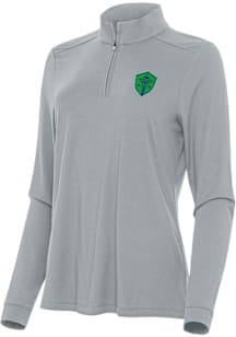 Antigua Seattle Sounders FC Womens Grey Intent Qtr Zip