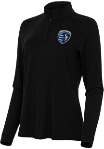 Antigua Sporting Kansas City Womens  Intent Qtr Zip