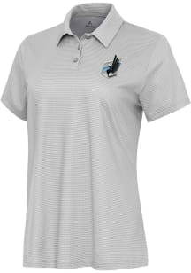 Antigua Minnesota United FC Womens White Rings Short Sleeve Polo Shirt