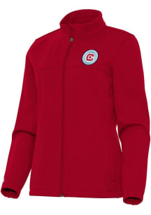 Antigua Chicago Fire Womens Red Links Light Weight Jacket